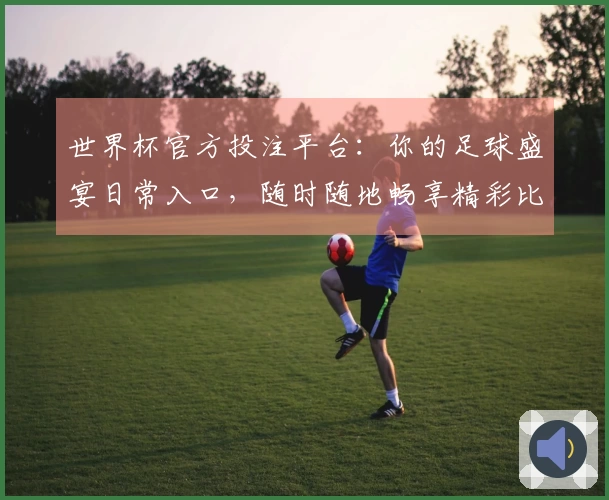 世界杯官方投注平台:你的足球盛宴日常入口,随时随地畅享精彩比赛。