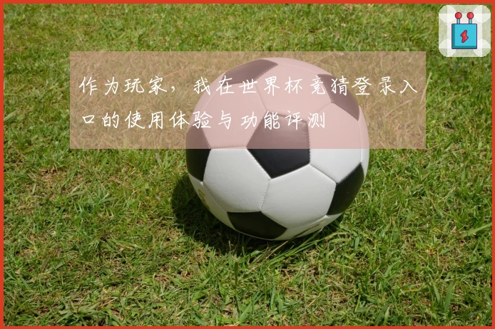作为玩家，我在世界杯竞猜登录入口的使用体验与功能评测